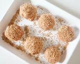 たけのこ入りごま肉団子作り方4写真