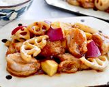 鶏と根菜の甘酢炒め【秋レシピ】作り方6写真