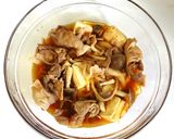 10分完成♪レンジで豚こまのピリ辛すき煮作り方5写真