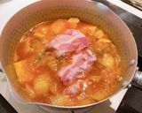 ピリ辛キムチ肉豆腐作り方2写真