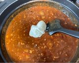 煮込み時間３分！バターチキン風キーマカレー🍛作り方3写真