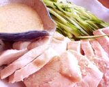パパっと!!茹で鶏のごまだれ作り方5写真