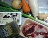 おかずにもぴったり！具沢山の牛すじ煮込み作り方1写真