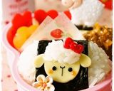 ＊キャラ弁＊　メーメー羊ちゃん♪作り方5写真