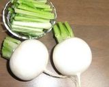 カブと焼あごのインスタント漬け作り方1写真