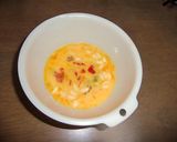 松の実＋パプリカの卵焼き作り方2写真