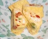 松の実＋パプリカの卵焼き作り方4写真