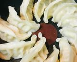 レトルト餃子のタレかけだいこんおろしのせ作り方1写真
