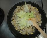 豚こま肉の和風レタスチャーハン（焼き飯）作り方8写真