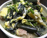 わらびとサバ缶の卵とじ作り方5写真