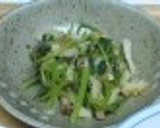 簡単☆和小鉢：三つ葉とちくわのおかか和え作り方4写真