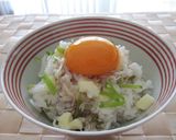 朝食に♡チーズと絹さやとジャコの御飯作り方4写真