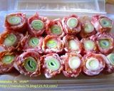 ネギ味噌の豚肉巻き巻きオンチーズ作り方4写真