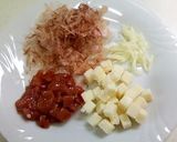 チーズ・梅・おかかのライスサンド作り方1写真