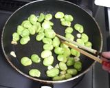 簡単！おつまみ❤そらまめにんにく炒め❤作り方5写真