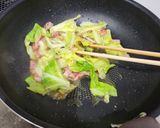 春キャベツとベーコン🥓のペペロンチーノ作り方8写真