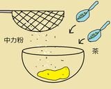 深蒸し茶と黒豆甘納豆のビスコッティ作り方5写真