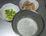 ✿はちくとそらまめの磯辺揚げ✿作り方1写真