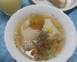 朝のお目覚めチーズワンタンスープ・中華作り方9写真