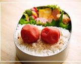 梅干しde温泉ネコちゃん＊キャラ弁おかず作り方2写真