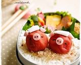 梅干しde温泉ネコちゃん＊キャラ弁おかず作り方6写真