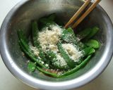 ☆さやえんどう☆の梅かつおチーズ和え作り方3写真
