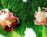 お雑煮　餅生ハムチーズのロールキャベツ作り方2写真