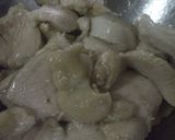 柔らか鶏むね肉の　モロヘイヤ梅風味作り方7写真