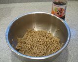 お安く豪華に　激ウマお刺身とお蕎麦サラダ作り方3写真