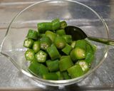 鰹とオクラのとろろ丼作り方1写真