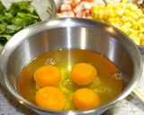 即席お弁当おかず②三つ葉とちくわの卵炒め作り方2写真