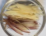 暑い日に爽やか　新生姜の香りのお味噌汁作り方1写真