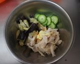 ❀蒸しナスがおいしい♪棒々鶏風サラダ❀作り方4写真
