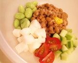 納豆deカラフル丼作り方1写真