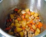 圧力鍋で！鶏肉と大根とにんじんの炒め煮♪作り方5写真