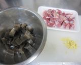 簡単おつまみ！砂肝こんにゃくの甘辛煮作り方1写真