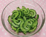 ゴーヤとプチトマトの❤おひたし風サラダ作り方1写真