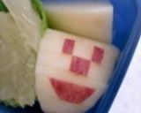 リンゴの皮むき（チェック柄）お弁当に❤作り方17写真