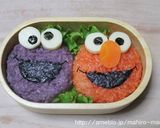 キャラ弁☆エルモ＆クッキーモンスター♪作り方7写真
