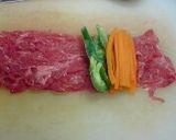 切り落とし肉で作る肉巻き野菜作り方2写真