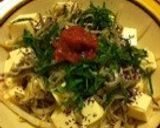 ダイエット☆もやし豆腐の梅しそポン酢作り方4写真