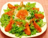 わさび菜のトマトドレッシングサラダ作り方3写真