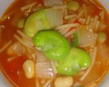 簡単!ミネストローネそらまめ添え作り方15写真