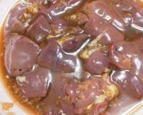 レバーの甘辛竜田揚げ大葉のせ作り方1写真