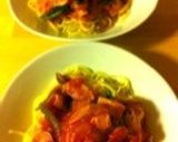 野菜たっぷりトマトソースのパスタ作り方4写真