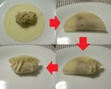 ホットプレートで☆蓮根・大葉入り焼き餃子作り方4写真