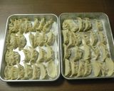 ホットプレートで☆蓮根・大葉入り焼き餃子作り方5写真