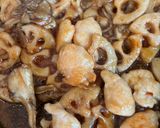 蓮根とささみと舞茸の甘酢炒め作り方8写真