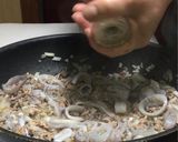 炊いたご飯で作る16穀米のイカ墨パエリア作り方13写真