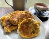 酒粕レーズン米粉パンケーキ作り方10写真